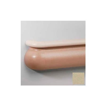 Pawling Crescent Series Vinyl Handrail/Crashrail Combination, 5-1/2" High, 12' Long, Harvard Gray BR-600V-12-483